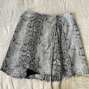 Snakeskin skirt